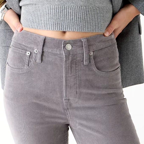 J. Crew Vintage Slim Straight Corduroy Pant Gray 28 NWT Sold Out - Picture 2 of 7